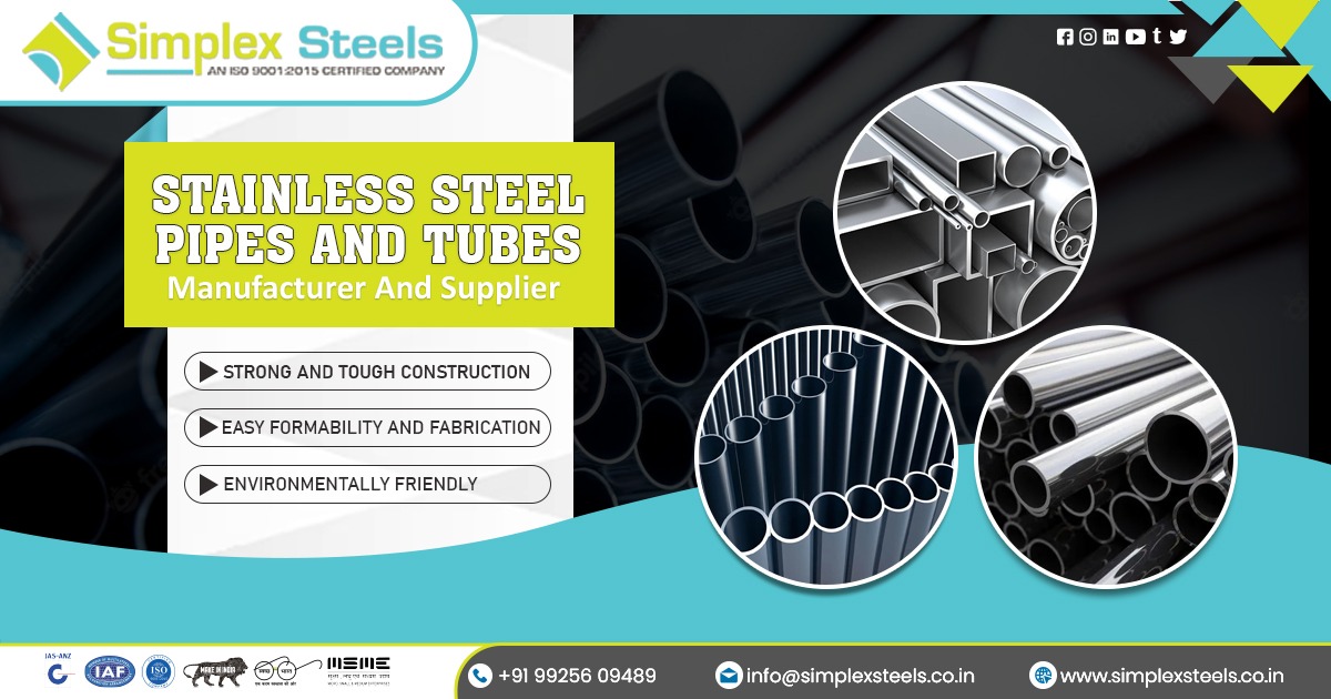 Supplier of Stainless Steel Pipe and Tubes in Gujarat