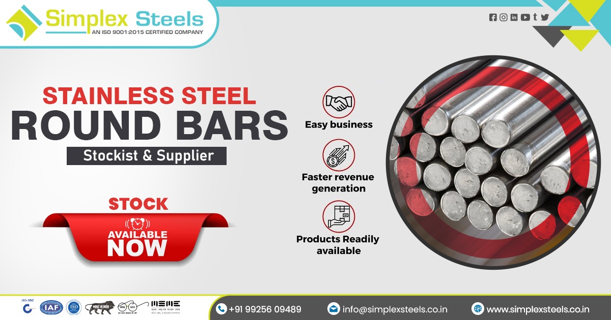 Supplier of SS Round Bars in Bhind