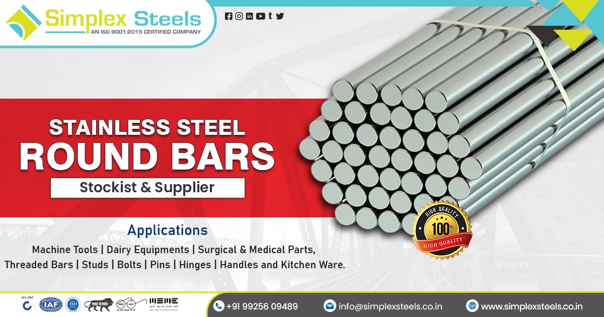 Supplier of Stainless Steel Round Bars in Tamil Nadu