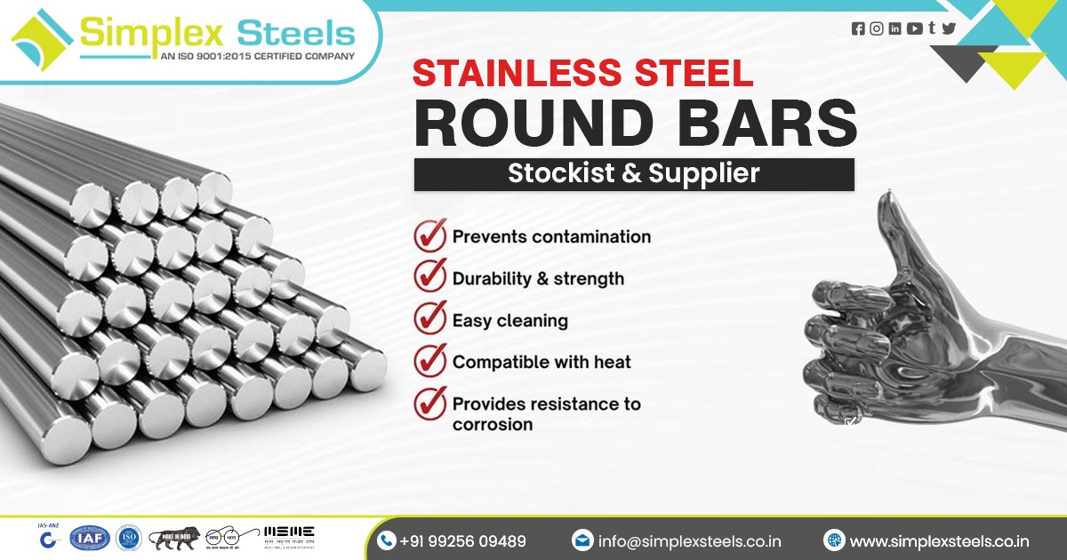 Supplier in Stainless Steel Round Bars in Gwalior