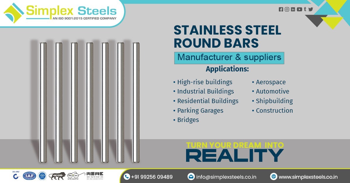 Supplier of Stainless Steel Round Bar in Visakhapatnam