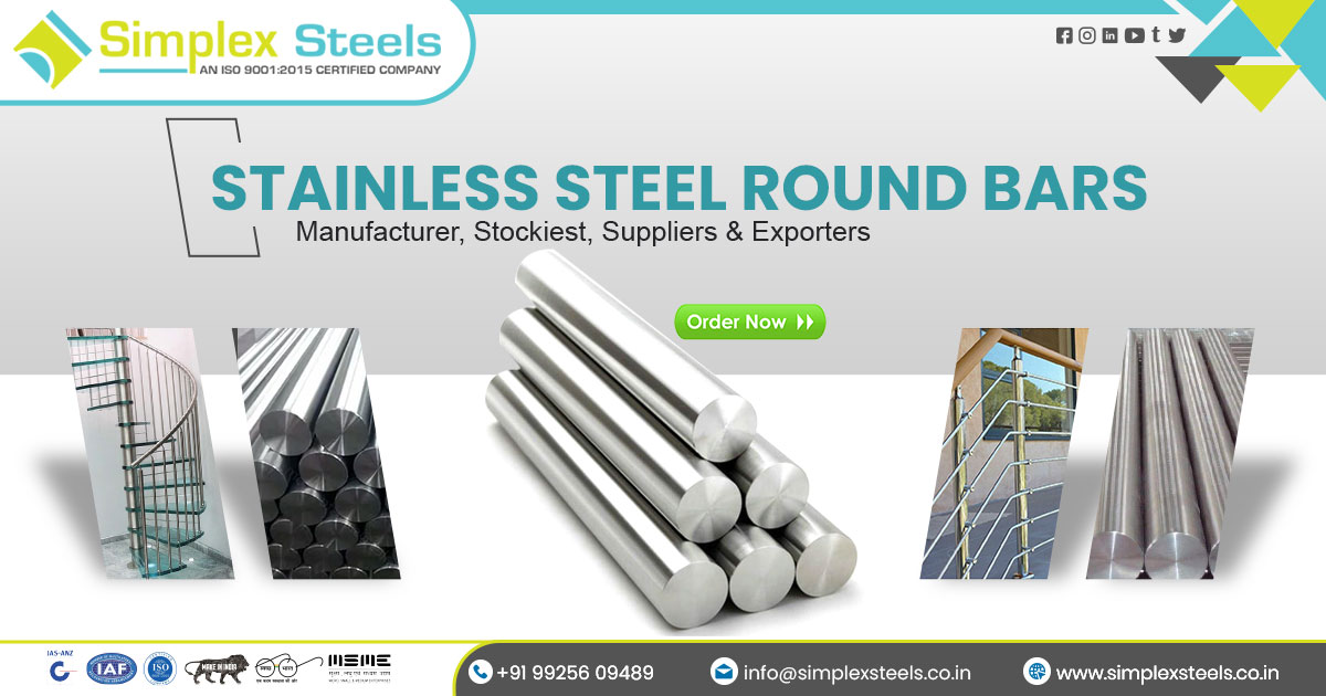Supplier of Stainless Steel Round Bars in Indore