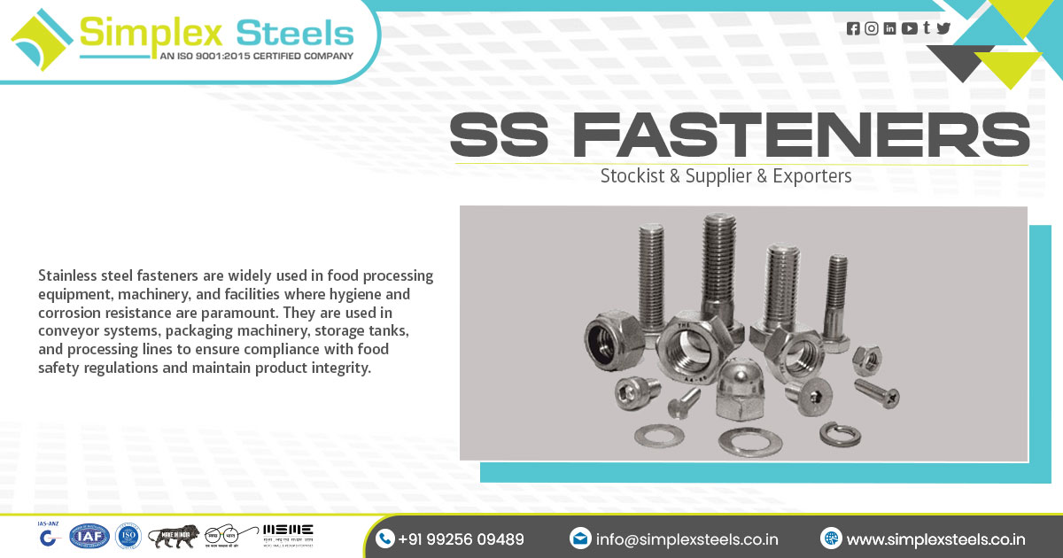 Supplier of Stainless Steel Fasteners in Uttar Pradesh