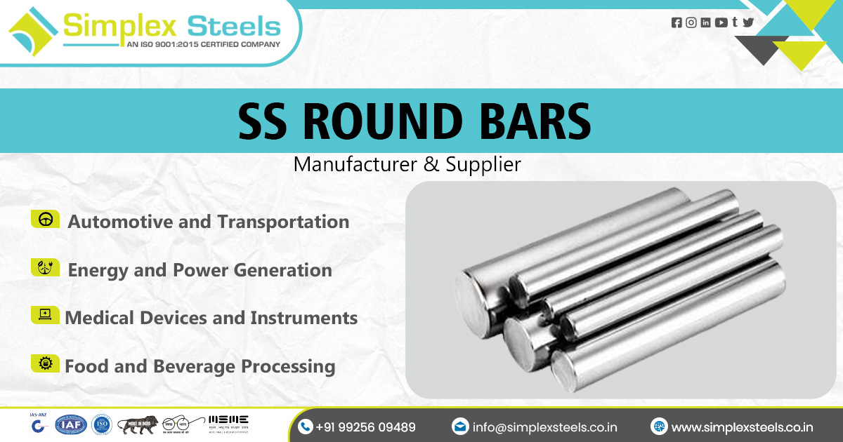 Supplier of Stainless Steel Round Bars in Maharashtra